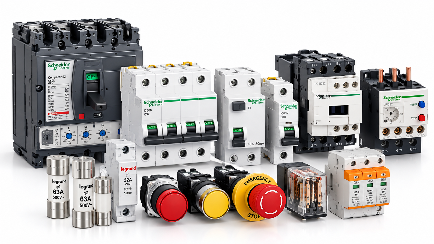 Electrical switchgear, circuit breakers and protection devices